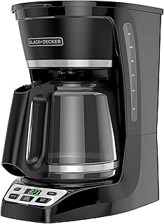 BLACK+DECKER 12-Cup* Programmable Coffeemaker, Black